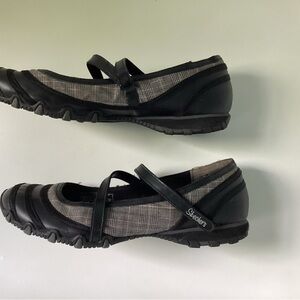 Skechers Black Flats Comfortable Loafers Mary Janes